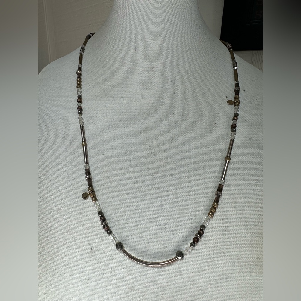 Long mixed metal retired Lia Sophia necklace
